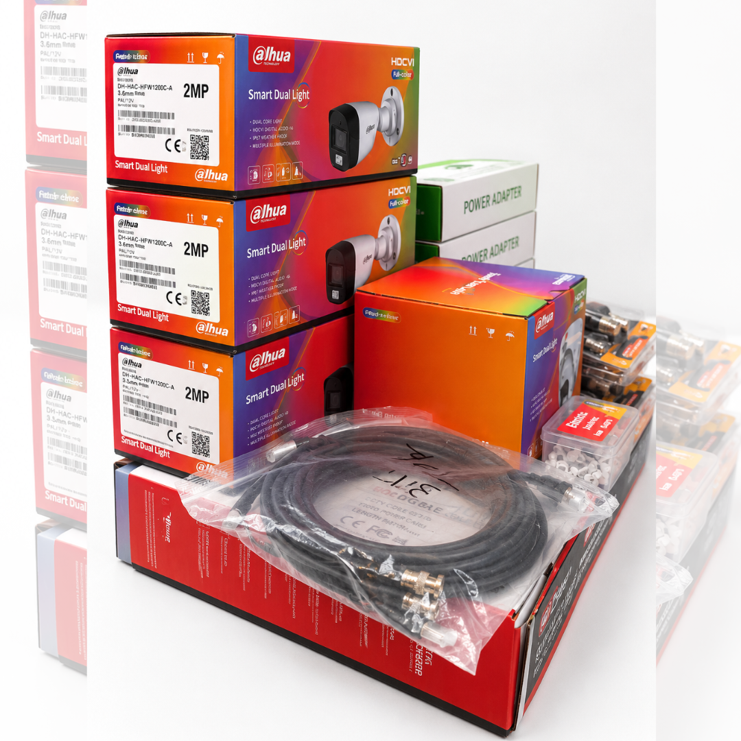 4-Piece CCTV Full Package ইনস্টলেশন চার্জ একদম ফ্রি!