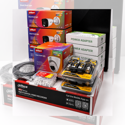 4-Piece CCTV Full Package ইনস্টলেশন চার্জ একদম ফ্রি!