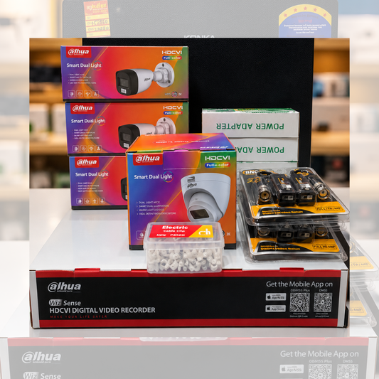 4-Piece CCTV Full Package ইনস্টলেশন চার্জ একদম ফ্রি!