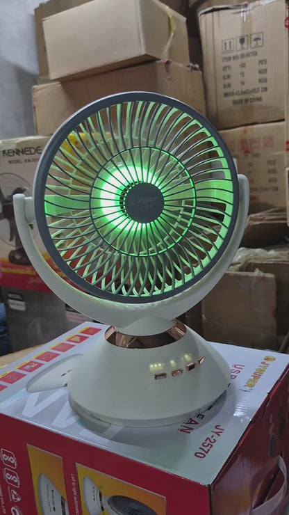 JYSUPER JY-2570 Rechargeable Table Fan